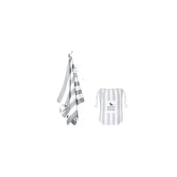 QuickCool Cooling Towel - For Workouts & Sports - Cools to 15C - Includes Bag - 25" x 12"/ 63x29cm - Goa Grey