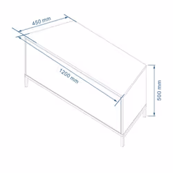 Alphason Wooden Hyde White 1200 Corner TV Stand for up to 60"
