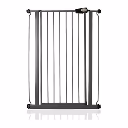 Safetots Extra Tall Pressure Fit Gate - Slate Grey, 75cm - 82.6cm