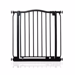 Safetots Curved Top Safety Gate - Matt Black, 71cm - 80cm
