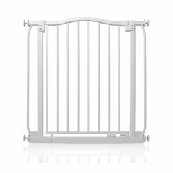 Safetots Curved Top Safety Gate - Matt White, 71cm - 80cm