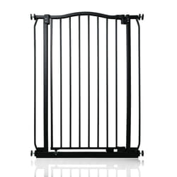 Safetots Extra Tall Curved Top Gate - Matt Black, 71cm - 80cm