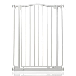 Safetots Extra Tall Curved Top Gate - Matt White, 71cm - 80cm