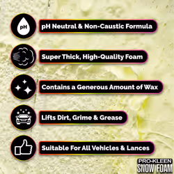 ProKleen Fragranced Super-Thick Snow Foam - 5L, Banana Milkshake