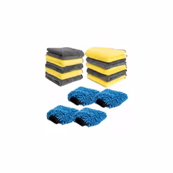 Pro-Kleen Microfibre Cloth & Mitt Set - 14-Piece