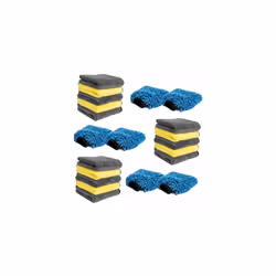 Pro-Kleen Microfibre Cloth & Mitt Set - 21-Piece