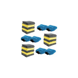 Pro-Kleen Microfibre Cloth & Mitt Set - 21-Piece
