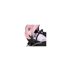 Dolls Pram 2 Piece Bedding Set - white and pink rose