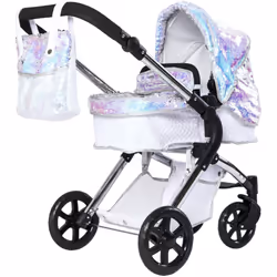 Roma Polly Single Dolls Pram - Mermaid