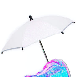 Polly Sparkle White Parasol