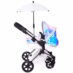 Polly Sparkle White Parasol