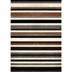 Linea Striped Area Machine Washable Rug or Runner (2 Colours) - Natural