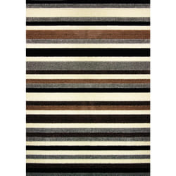 Linea Striped Area Machine Washable Rug or Runner (2 Colours) - Natural