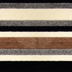 Linea Striped Area Machine Washable Rug or Runner (2 Colours) - Natural