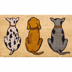 Kentwell Printed Animal Design Coir Mat 75cm x 45cm (5 Designs) - Dogs