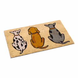 Kentwell Printed Animal Design Coir Mat 75cm x 45cm (5 Designs) - Dogs