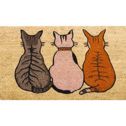 Kentwell Printed Animal Design Coir Mat 75cm x 45cm (5 Designs) - Cats