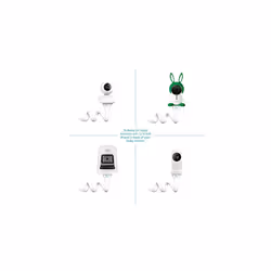 Flexi Loop Baby Monitor Holder Flexible Camera Stand for Motorola BT Arlo Hello Baby Angelcare Tommee Tippee with Screw Thread with Baby On