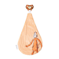 All in One Soother, Teether and Comforter - Orthodontic Teat & Antimicrobial Protection, Suitable from Newborn, Teddy Tiger