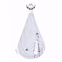 All in One Soother, Teether and Comforter - Orthodontic Teat & Antimicrobial Protection, Suitable from Newborn, Zippy Zebra