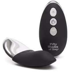 Lovehoney Fifty Shades of Grey Relentless Vibrations, Black, Silver, Silicone, Latex, Masturbation, CR2032, 88.9 mm