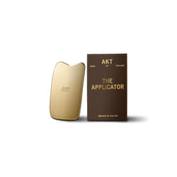 AKT, THE APPLICATOR. Inspired by GUA SHA for improved micro-circulation. 100% PLASTIC FREE â Made from premium quality brass. Use to apply your