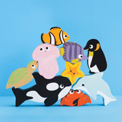 Le Toy Van Ocean Wooden Animals Stacking Toy - Additional view 4