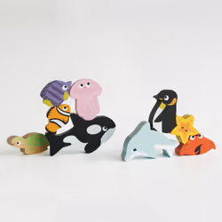 Le Toy Van Ocean Wooden Animals Stacking Toy - Additional view 6