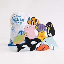 Le Toy Van Ocean Wooden Animals Stacking Toy - Additional view 7