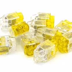 10pcs Push In Terminals Wire Connectors HelaCon Plus Mini - 2-Way
