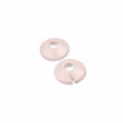 2pcs 2 x White PVC Radiator 28mm Pipe Cover Collar Rose