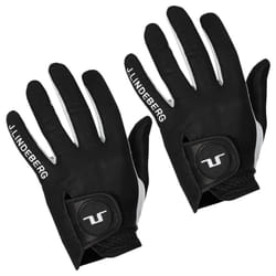J.Lindeberg Mens Ron Cabretta Leather Left Hand Golf Glove - XL, Black - 2 Pack