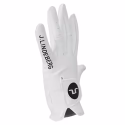 J.Lindeberg Mens Ron Cabretta Leather Left Hand Golf Glove - XL, White - 2 Pack