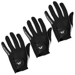 J.Lindeberg Mens Ron Cabretta Leather Left Hand Golf Glove - XL, Black - 3 Pack