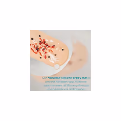 Nourish Silicone Grippy Mat - Baby Led Weaning | Secure Grip | Raised Edge | Protects Surfaces | Easy Clean | BPA-Free -