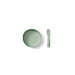 Nourish Silicone Suction Bowl Set - Mess-Free Weaning | Strong Suction Pad | Scooped Bowl and Chunky Spoon | BPA-Free | Easy to Clean | Suitable from