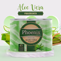 18 Roll Bulk Buy - Quilted 3 Ply Aloe Vera Fragranced Toilet Rolls