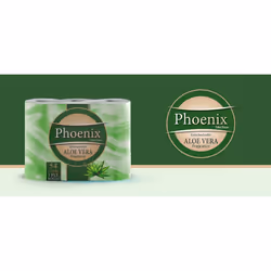 Phoenix Brand Soft Luxury Toilet Rolls, Quilted White 3 Ply Toilet Paper