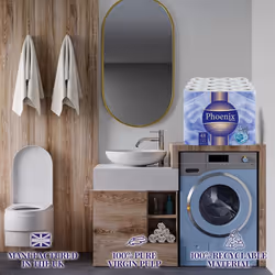 48 Roll Phoenix Soft Supreme Luxury Quilted 3 Ply Non-Fragranced Toilet Rolls