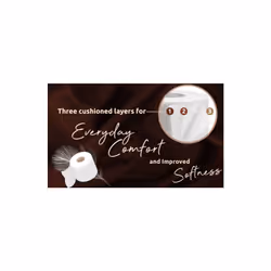 36 Roll Bulk Buy - Quilted 3 Ply Shea Butter Fragranced Toilet Rolls