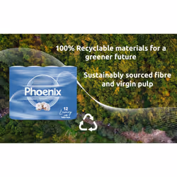 Phoenix Soft Quilted 3 Ply 72 Toilet Rolls Unscented