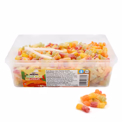 Candy Realms Sour Mini Worms 1.02KG Tub - Perfect For All Occasions