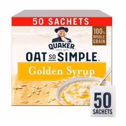 Quaker Oat So Simple Golden Syrup, 50 x 36g