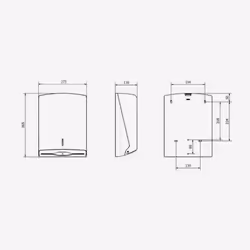 Z Fold Paper Towel Dispenser - White