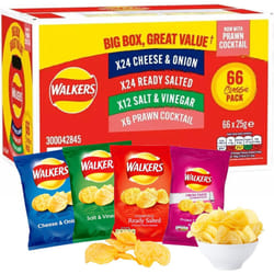Walkers Crisps Snack Variety Box, 66 Pack