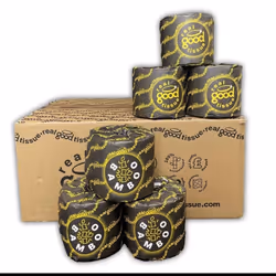 Bamboo Toilet Paper - 6 Rolls 3 Ply 300 Sheets Per Roll