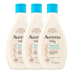 Aveeno Baby Hair & Body Wash, 3 x 400ml