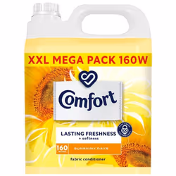 Comfort Sunshiny Fabric Conditioner 160w & Easy Washing Up Liquid 5L Cleaning Bundle