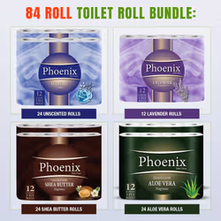 84 Rolls Variety Pack 3 Ply Toilet Rolls Mega Family Pack - 5 Options