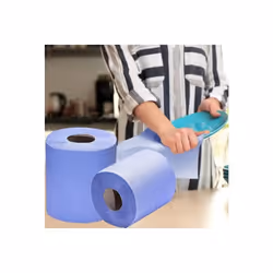 BLACK/CLEAR Shrink 12 Blue Centrefeed Hand Towel Rolls 1 x 12r